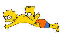 Simpsons - Bart Eating Lisa.gif